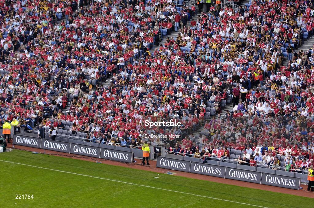 3 September 2006; Cork and Kilkenny fans in the Canal End. Guinness All-Ireland Senior Hurling Championship Final, Cork v Kilkenny, Croke Park, Dublin. Picture credit: Brendan Moran / SPORTSFILE