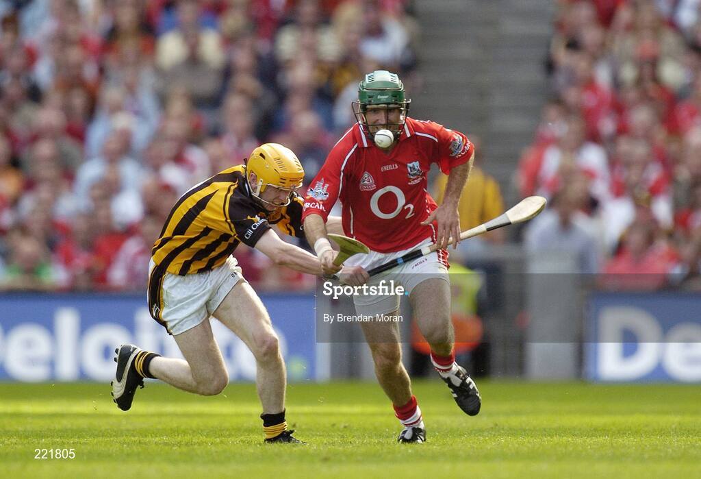 3 September 2006; Jerry O'Connor, Cork, in action against James 'Cha' Fitzpatrick, Kilkenny. Guinness All-Ireland Senior Hurling Championship Final, Cork v Kilkenny, Croke Park, Dublin. Picture credit: Brendan Moran / SPORTSFILE