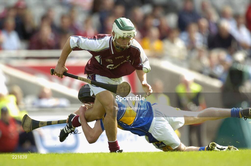 3 September 2006; Sean Coen, Galway, in action against Michael Cahill, Tipperary. ESB All-Ireland Minor Hurling Championship Final, Galway v Tipperary, Croke Park, Dublin. Picture credit: Brendan Moran / SPORTSFILE