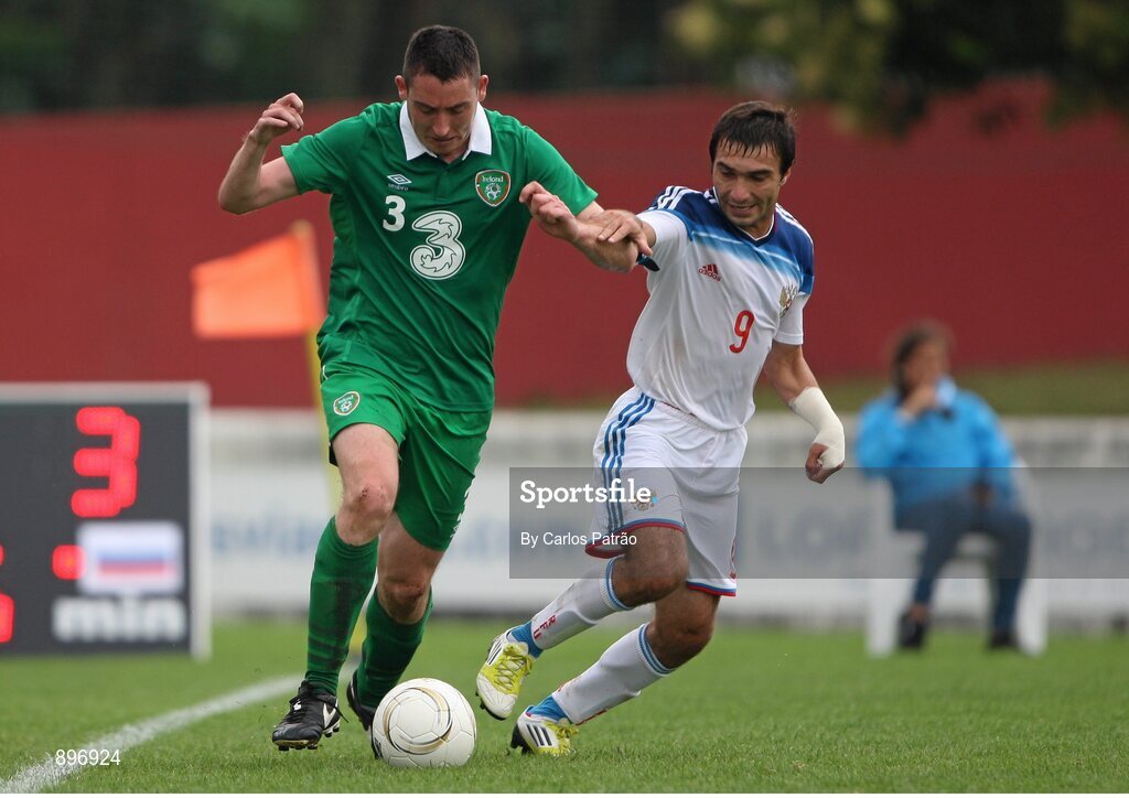 2 August 2014; Joseph Markey, Ireland, in action against Eduard Remonov, Russia. 2014 CPISRA Football 7-A-Side European Championship 3rd/4th Place Play-Off, Ireland v Russia, Maia, Portugal. Picture credit: Carlos Patrão / SPORTSFILE