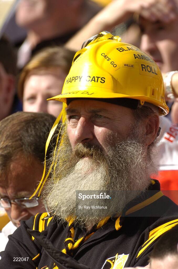 3 September 2006; A Kilkenny fan watches the game. Guinness All-Ireland Senior Hurling Championship Final, Cork v Kilkenny, Croke Park, Dublin. Picture credit: Ray McManus / SPORTSFILE