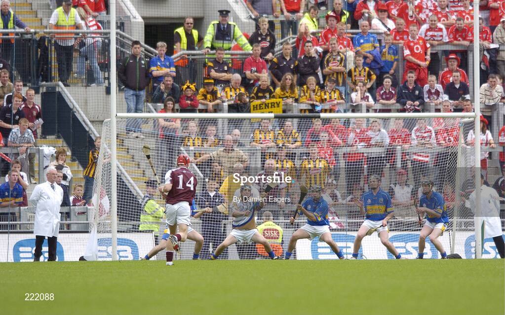 3 September 2006; Tipperary goalkeeper John Ryan saves a free from Galway's Joe Canning. ESB All-Ireland Minor Hurling Championship Final, Galway v Tipperary, Croke Park, Dublin. Picture credit: Damien Eagers / SPORTSFILE