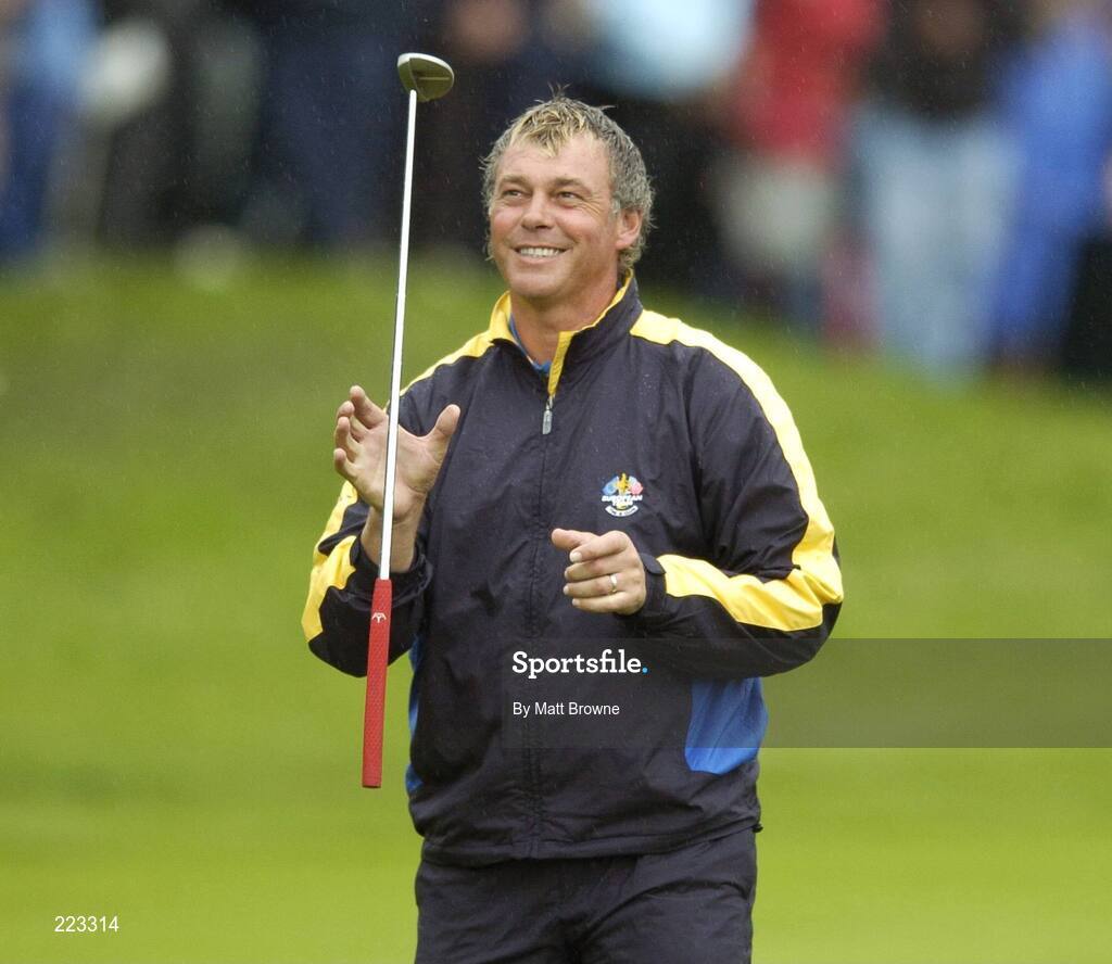 23 September 2006; Darren Clarke, Team Europe 2006, reacts after a putt on the 11th green during Saturday morning's four-ball matches. 36th Ryder Cup Matches, K Club, Straffan, Co. Kildare, Ireland. Picture credit: Matt Browne / SPORTSFILE