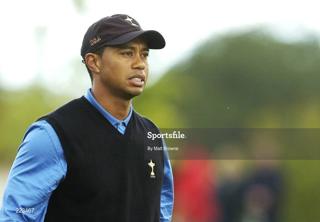 23 September 2006; Tiger Woods, Team USA 2006, during Saturday morning's four-ball matches. 36th Ryder Cup Matches, K Club, Straffan, Co. Kildare, Ireland. Picture credit: Matt Browne / SPORTSFILE