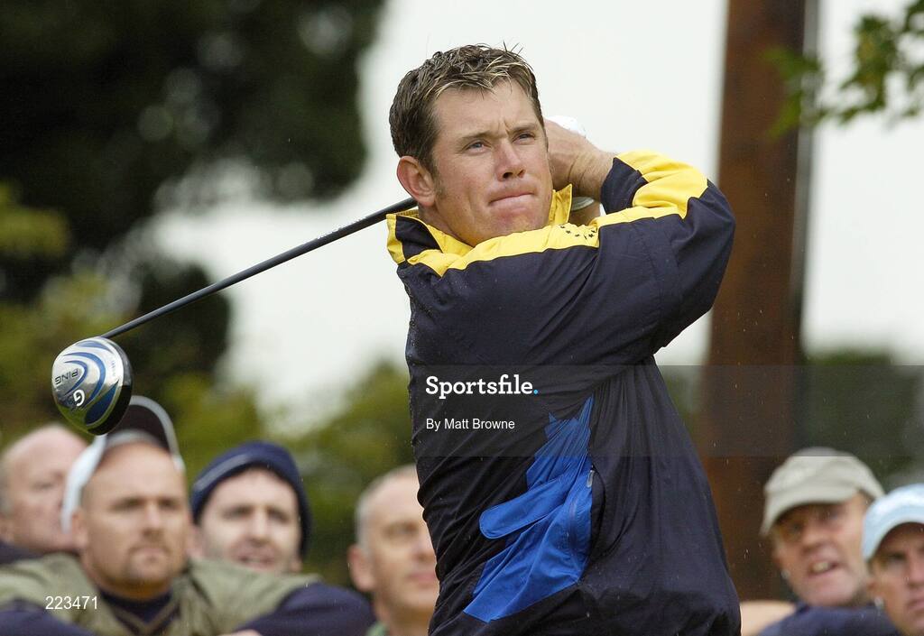 23 September 2006; Lee Westwood, Team Europe 2006, watches his drive during Saturday morning's four-ball matches. 36th Ryder Cup Matches, K Club, Straffan, Co. Kildare, Ireland. Picture credit: Matt Browne / SPORTSFILE