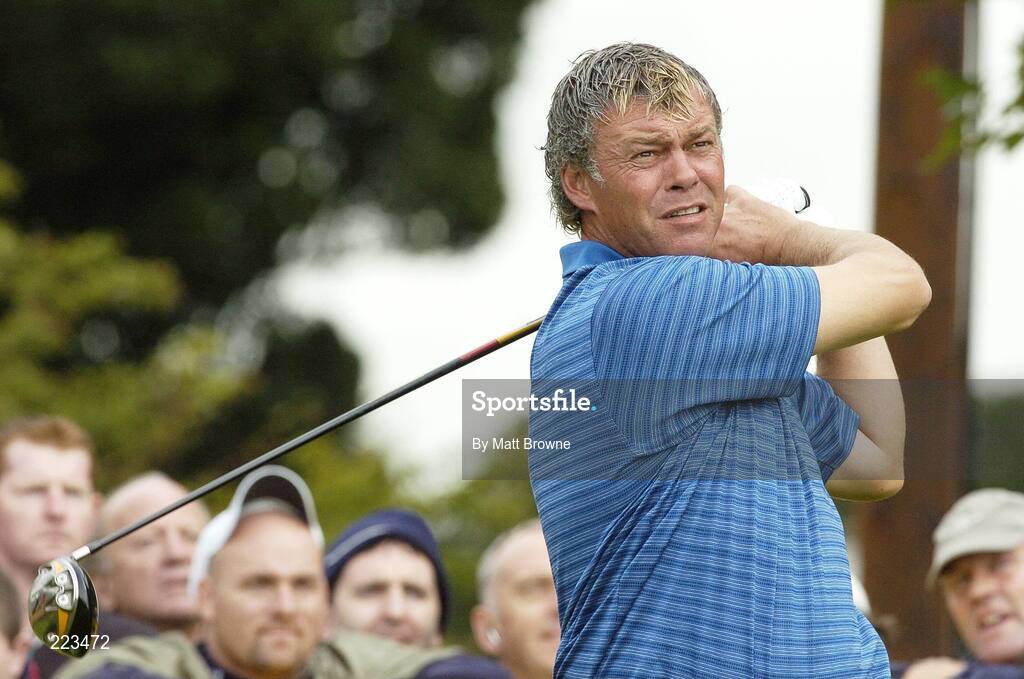 23 September 2006; Darren Clarke, Team Europe 2006, watches his drive on the 15th during Saturday morning's four-ball matches. 36th Ryder Cup Matches, K Club, Straffan, Co. Kildare, Ireland. Picture credit: Matt Browne / SPORTSFILE