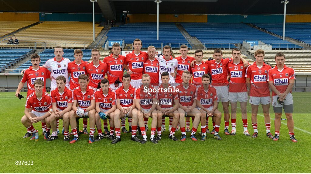 4 August 2014; The Cork squad. Electric Ireland GAA Football All-Ireland Minor Championship Quarter-Final, Dublin v Cork, Semple Stadium, Thurles, Co. Tipperary. Picture credit: Barry Cregg / SPORTSFILE