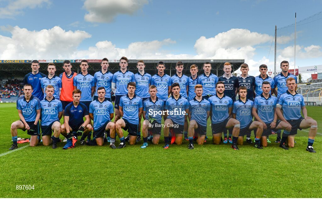 4 August 2014; The Dublin squad. Electric Ireland GAA Football All-Ireland Minor Championship Quarter-Final, Dublin v Cork, Semple Stadium, Thurles, Co. Tipperary. Picture credit: Barry Cregg / SPORTSFILE