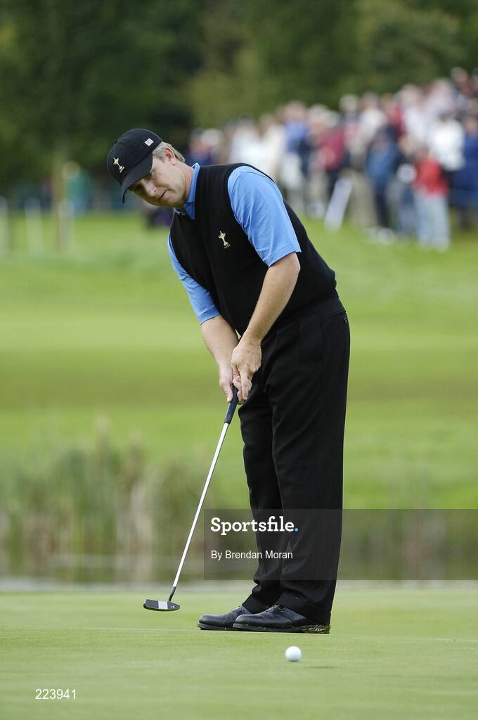 23 September 2006; David Toms, Team Europe 2006, putts for a birdie on the 15th green during Saturday afternoon's foursomes matches. 36th Ryder Cup Matches, K Club, Straffan, Co. Kildare, Ireland. Picture credit: Brendan Moran / SPORTSFILE