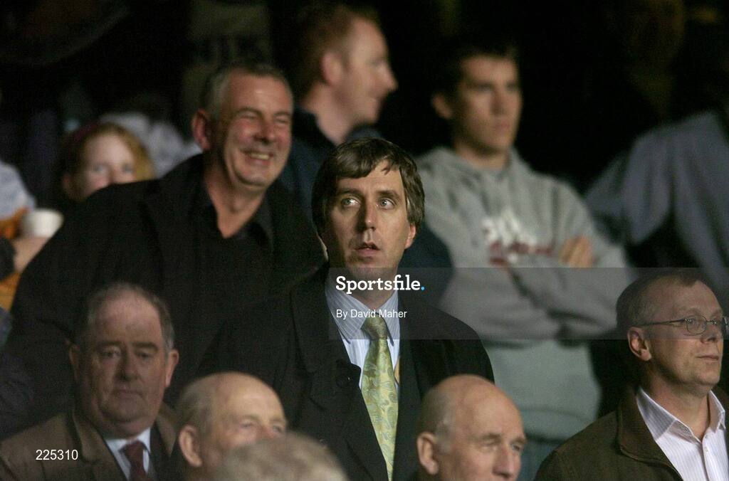 11 October 2006; John Delaney, FAI Chief Executive, watches on from the stands during the game. Euro 2008 Championship Qualifier, Republic of Ireland v Czech Republic, Lansdowne Road, Dublin. Picture credit: David Maher / SPORTSFILE