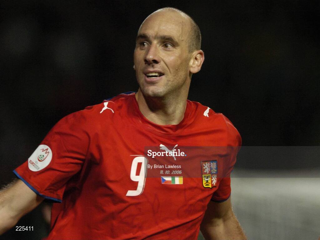 11 October 2006; Jan Koller, Czech Republic. Euro 2008 Championship Qualifier, Republic of Ireland v Czech Republic, Lansdowne Road, Dublin. Picture credit: Brian Lawless / SPORTSFILE