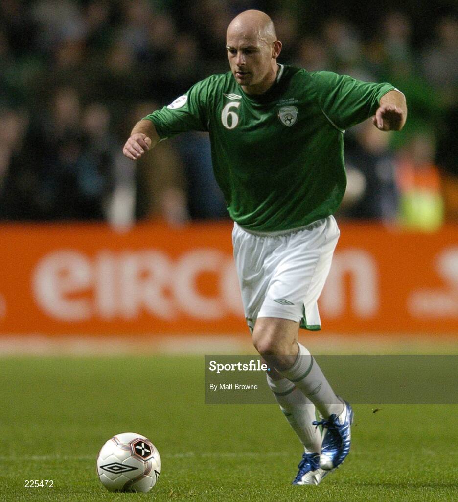 11 October 2006; Lee Carsley, Republic of Ireland. Euro 2008 Championship Qualifier, Republic of Ireland v Czech Republic, Lansdowne Road, Dublin. Picture credit: Matt Browne / SPORTSFILE