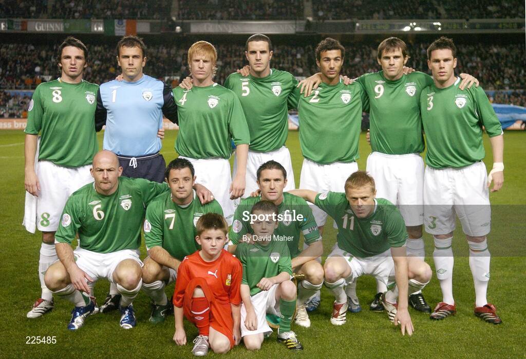 11 October 2006; Republic of Ireland team. Euro 2008 Championship Qualifier, Republic of Ireland v Czech Republic, Lansdowne Road, Dublin. Picture credit: David Maher / SPORTSFILE