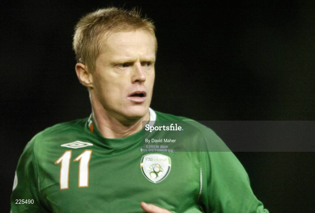 11 October 2006; Damien Duff, Republic of Ireland. Euro 2008 Championship Qualifier, Republic of Ireland v Czech Republic, Lansdowne Road, Dublin. Picture credit: David Maher / SPORTSFILE