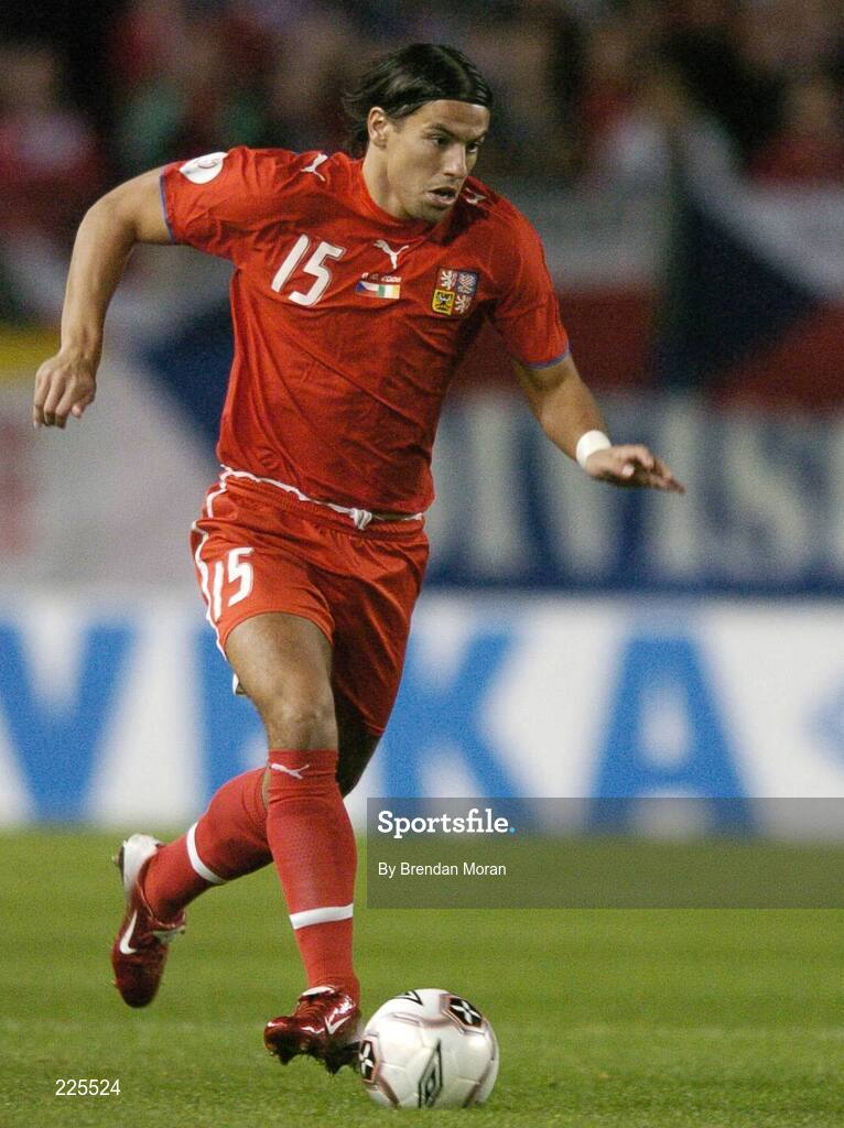 11 October 2006; Milan Baros, Czech Republic. Euro 2008 Championship Qualifier, Republic of Ireland v Czech Republic, Lansdowne Road, Dublin. Picture credit: Brendan Moran / SPORTSFILE