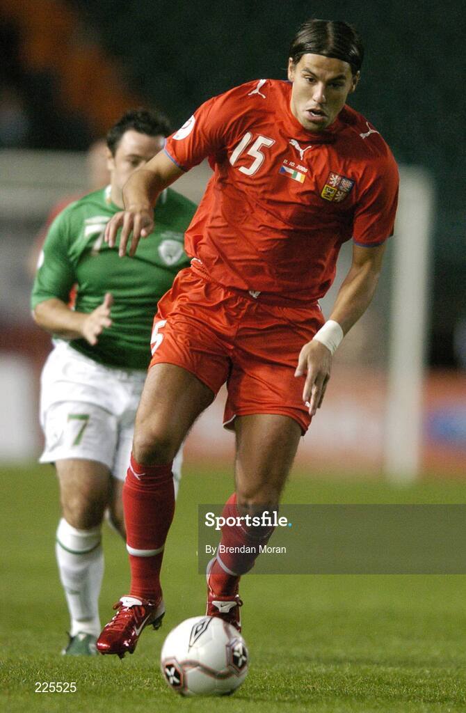 11 October 2006; Milan Baros, Czech Republic. Euro 2008 Championship Qualifier, Republic of Ireland v Czech Republic, Lansdowne Road, Dublin. Picture credit: Brendan Moran / SPORTSFILE