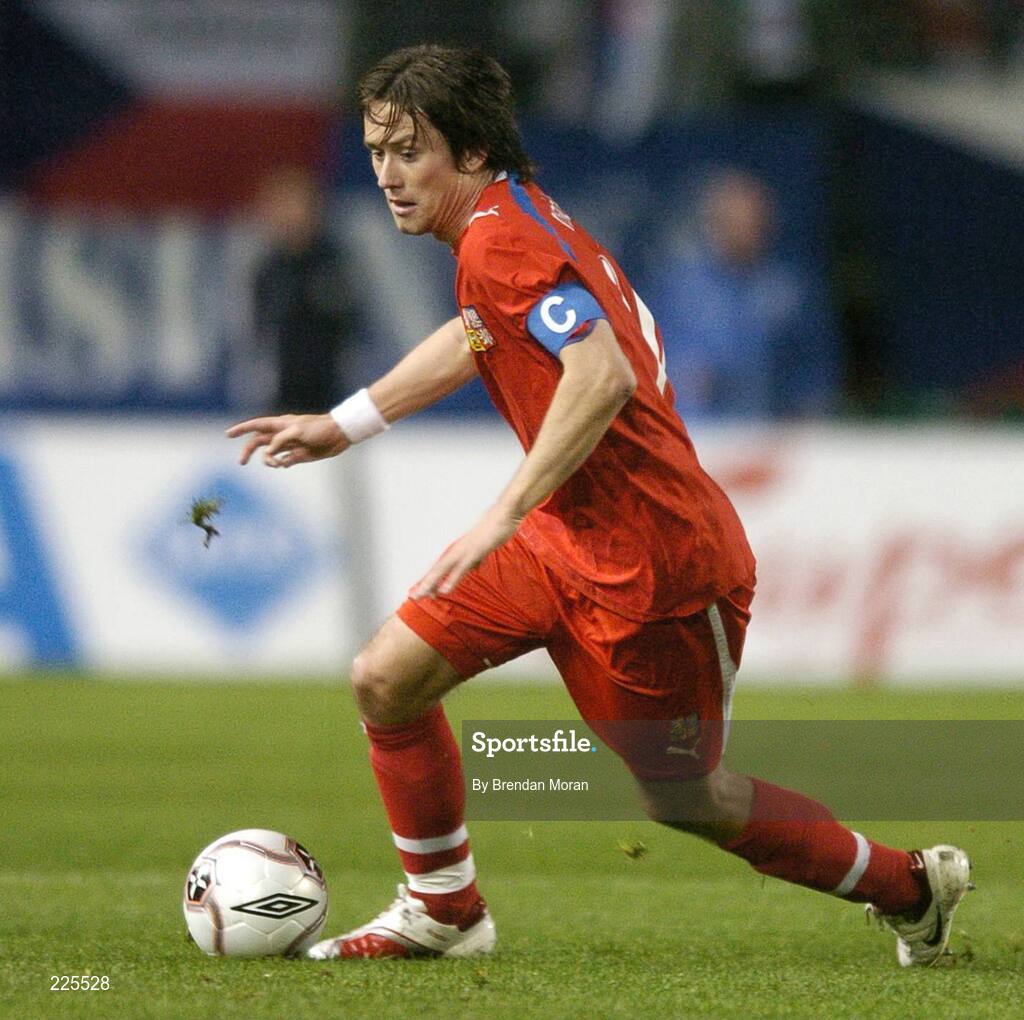 11 October 2006; Tomas Rosicky, Czech Republic. Euro 2008 Championship Qualifier, Republic of Ireland v Czech Republic, Lansdowne Road, Dublin. Picture credit: Brendan Moran / SPORTSFILE