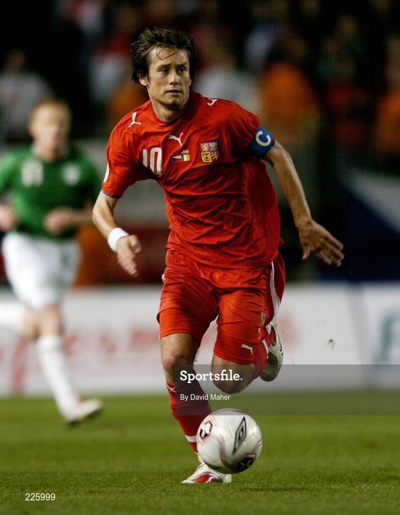 11 October 2006; Tomas Rosicky, Czech Republic. Euro 2008 Championship Qualifier, Republic of Ireland v Czech Republic, Lansdowne Road, Dublin. Picture credit: David Maher / SPORTSFILE