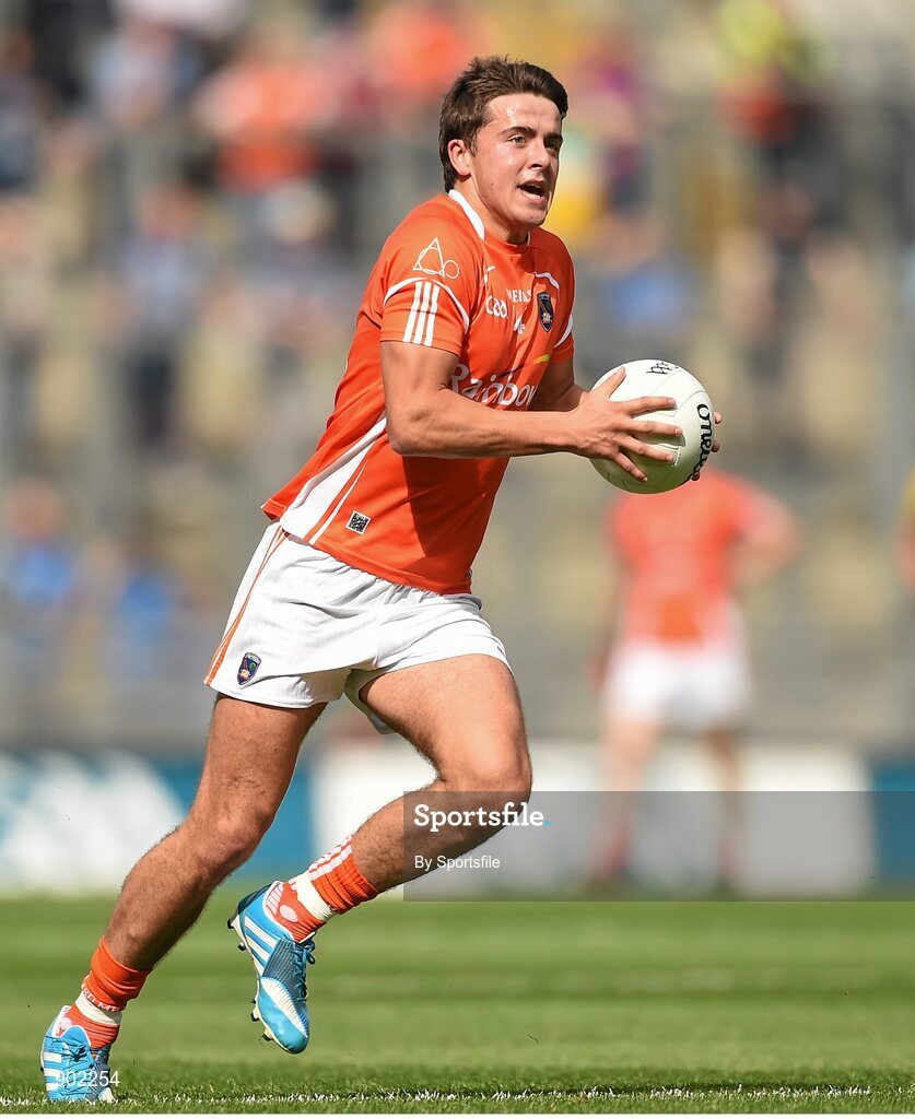 9 August 2014; Stefan Campbell, Armagh. GAA Football All-Ireland Senior Championship, Quarter-Final, Donegal v Armagh, Croke Park, Dublin. Photo by Sportsfile