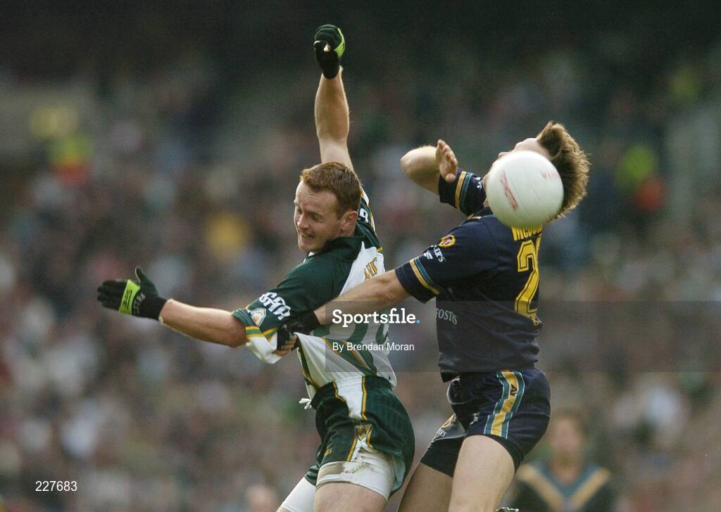 5 November 2006; Brendan Coulter, Ireland, in action against James McDonald, Australia. Coca-Cola International Rules Series 2006, Second Test, Ireland v Australia, Croke Park, Dublin. Picture credit: Brendan Moran / SPORTSFILE