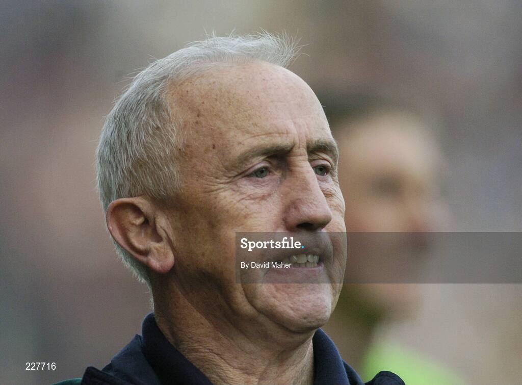 5 November 2006; Ireland manager Seán Boylan during the closing stages of the game. Coca-Cola International Rules Series 2006, Second Test, Ireland v Australia, Croke Park, Dublin. Picture credit: David Maher / SPORTSFILE
