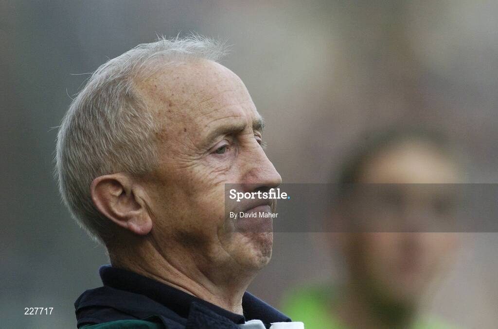 5 November 2006; Ireland manager Seán Boylan during the closing stages of the game. Coca-Cola International Rules Series 2006, Second Test, Ireland v Australia, Croke Park, Dublin. Picture credit: David Maher / SPORTSFILE