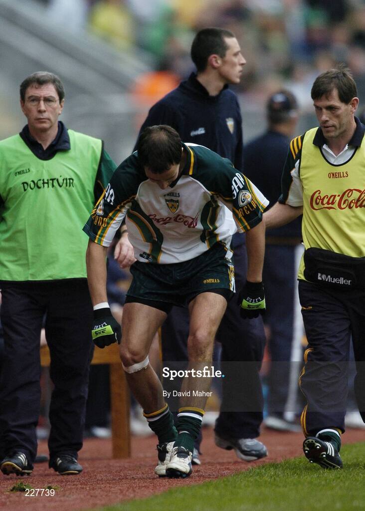 5 November 2006; Tadhg Kennelly, Ireland, leaves the pitch during the opening stages of the game. Coca-Cola International Rules Series 2006, Second Test, Ireland v Australia, Croke Park, Dublin. Picture credit: David Maher / SPORTSFILE