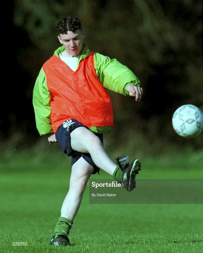 29 October 1999; Andrew Kilmartin during a Republic of Ireland U16 squad training session in Dublin. Photo by David Maher/Sportsfile