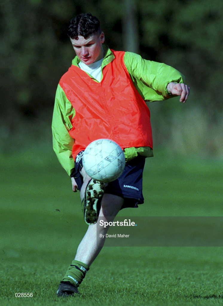 29 October 1999; Andrew Kilmartin during a Republic of Ireland U16 squad training session in Dublin. Photo by David Maher/Sportsfile