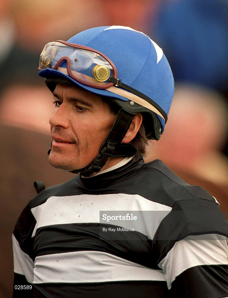 11 September 1999; Jockey Cash Asmussen during horse racing at Leopardstown Racecourse in Dublin. Photo by Ray McManus/Sportsfile