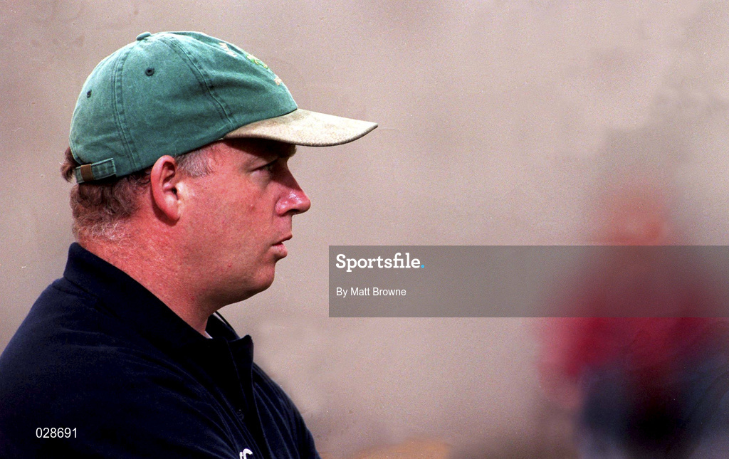 10 September 1999; Munster head coach Declan Kidney during the Representative Match between Munster and Ireland XV at Musgrave Park in Cork. Photo by Matt Browne/Sportsfile