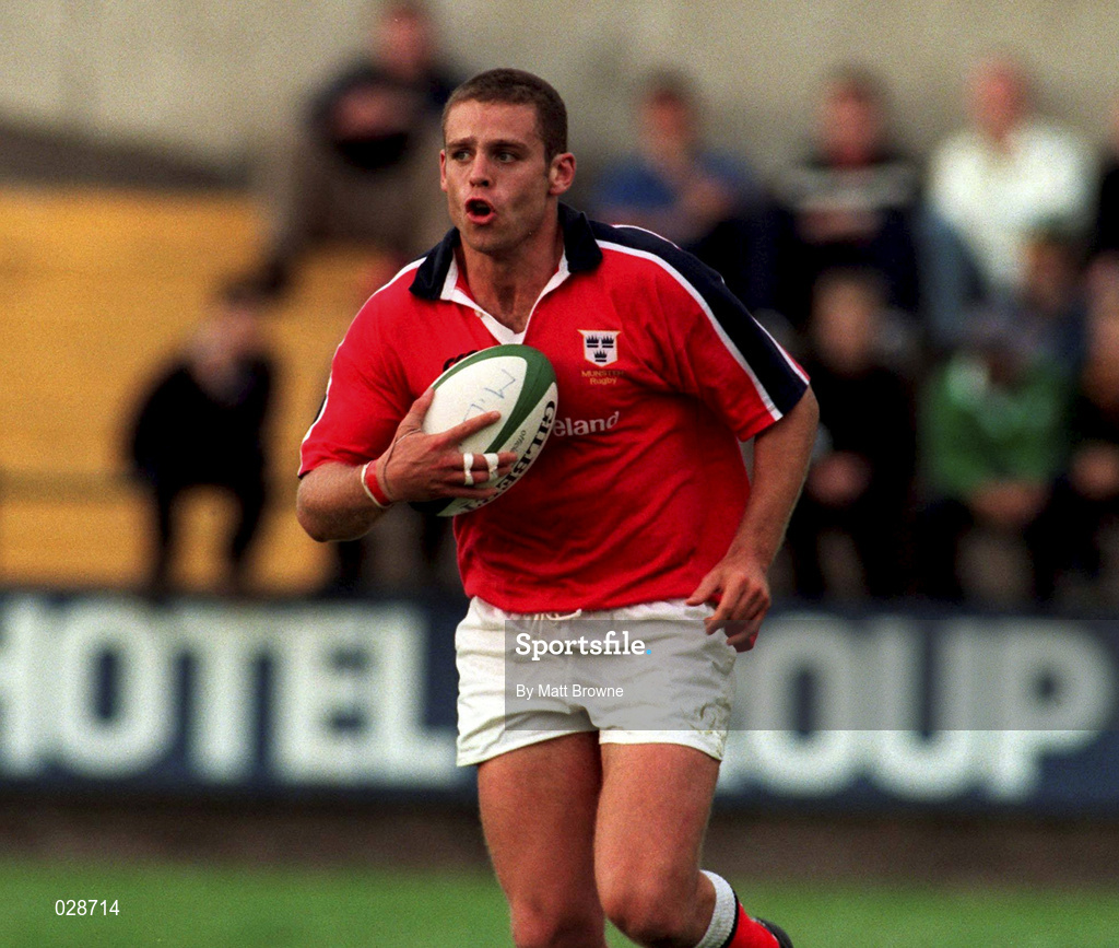 10 September 1999; Dominic Crotty of Munster during the Representative Match between Munster and Ireland XV at Musgrave Park in Cork. Photo by Matt Browne/Sportsfile
