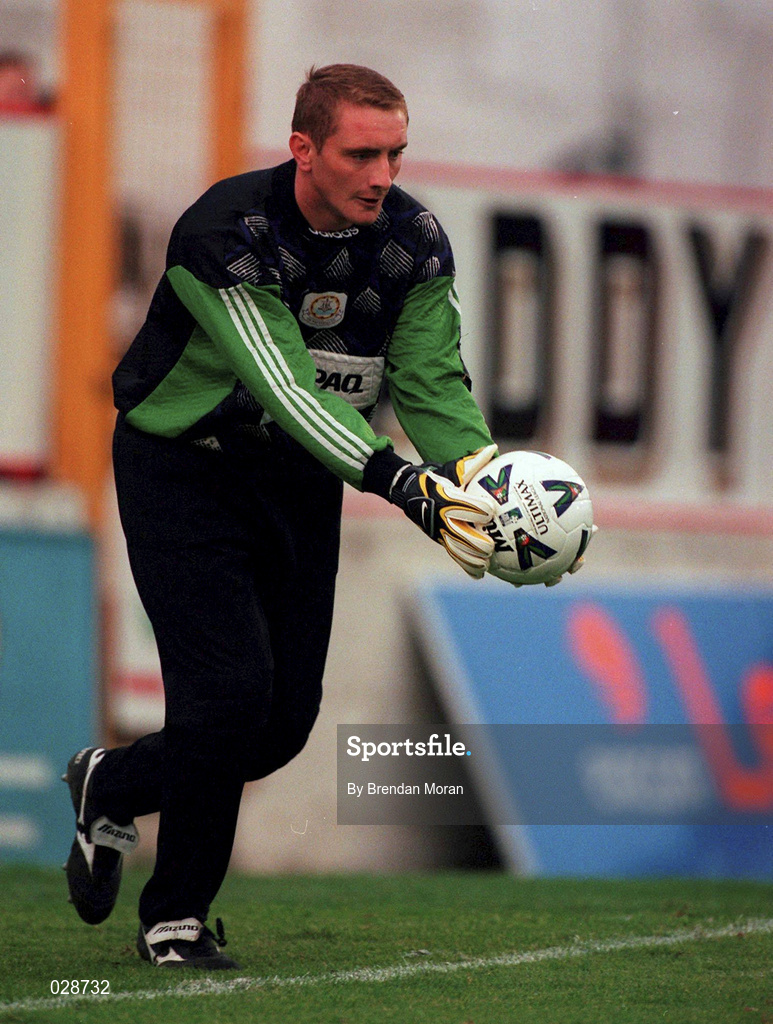 13 August 1999; Eddie Hickey of Galway during the Eircom League Premier Division match between Shelbourne v Galway United at Tolka Park in Dublin. Photo by Brendan Moran/Sportsfile