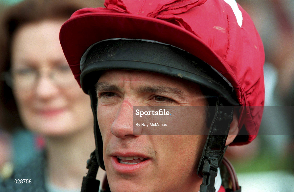 11 September 1999; Jockey Frankie Dettori during horse racing at Leopardstown Racecourse in Dublin. Photo by Ray McManus/Sportsfile