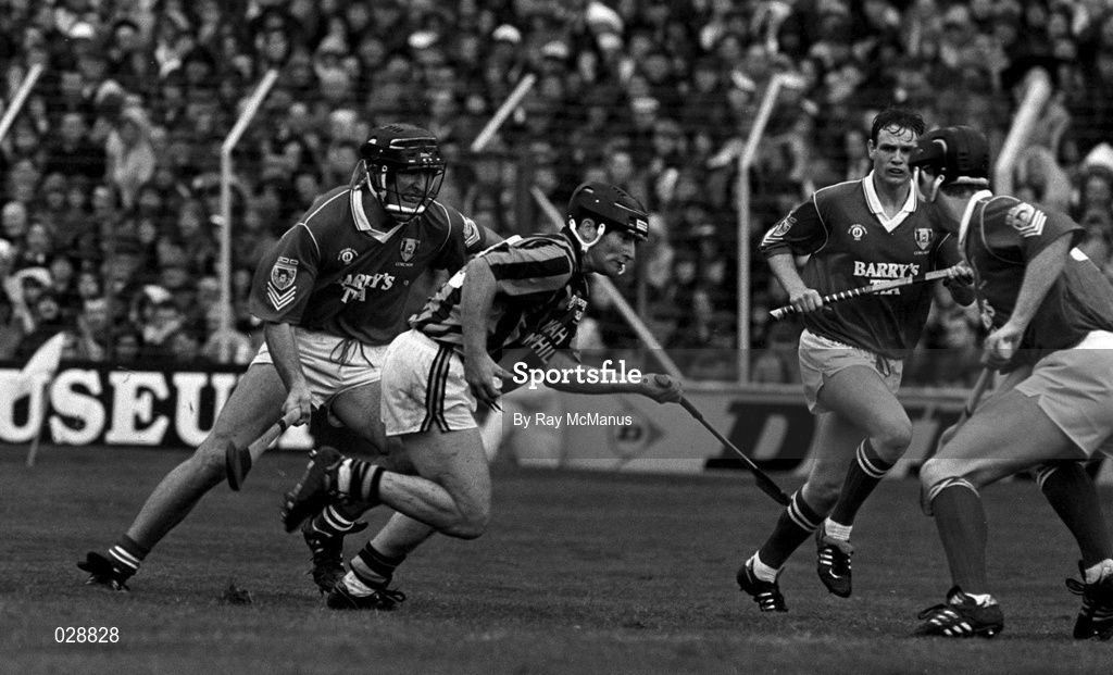 6 September 1992; Jamesie Brennan of Kilkenny in action during the All-Ireland Senior Hurling Championship Final match between Kilkenny and Cork at Croke Park in Dublin. Photo by Ray McManus/Sportsfile