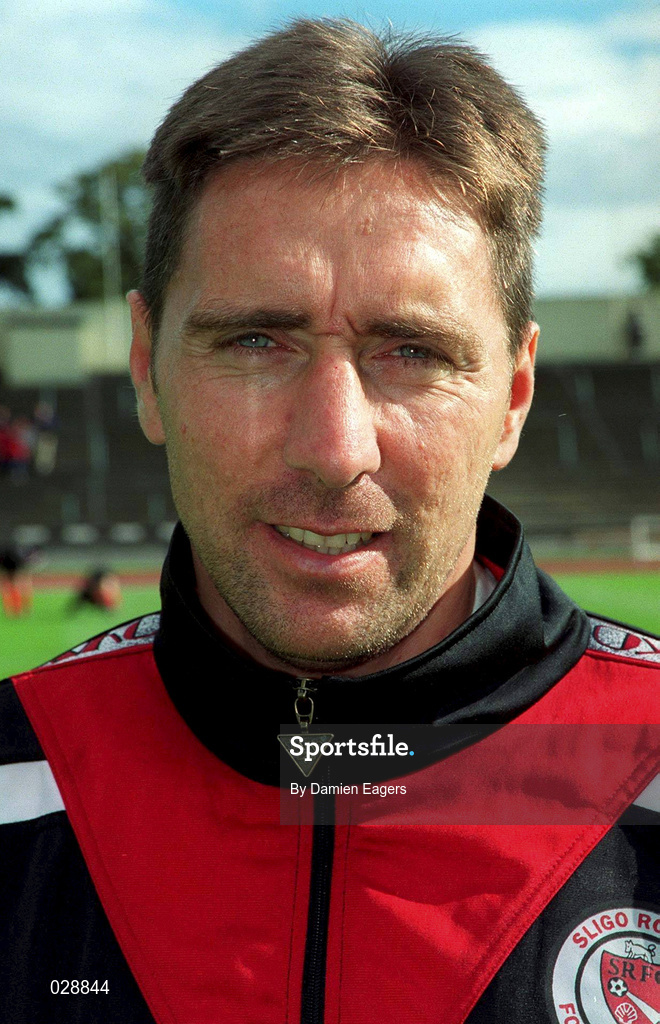 26 September 1999; Sligo Rovers player manager Jim McInally prior to the Eircom League Premier Division match between Shamrock Rovers and Sligo Rovers at Morton Stadium in Dublin. Photo by Damien Eagers/Sportsfile