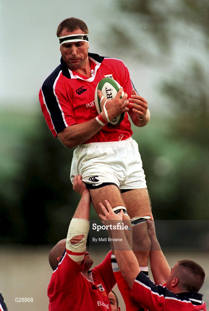 10 September 1999; John Langford of Munster during the Representative Match between Munster and Ireland XV at Musgrave Park in Cork. Photo by Matt Browne/Sportsfile