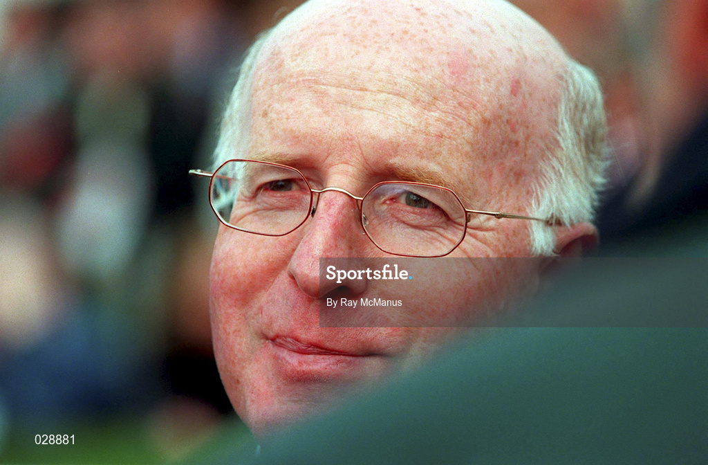 11 September 1999; Trainer John Oxx during horse racing at Leopardstown Racecourse in Dublin. Photo by Ray McManus/Sportsfile