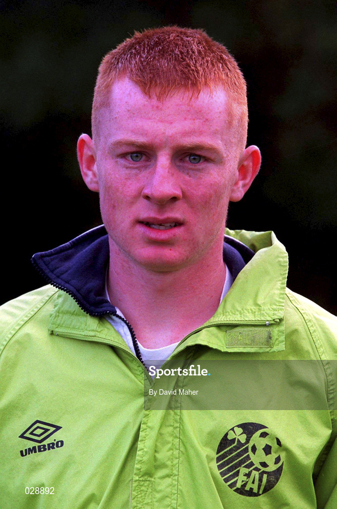 29 October 1999; Keith Grayson during a Republic of Ireland U16 squad training session in Dublin. Photo by David Maher/Sportsfile