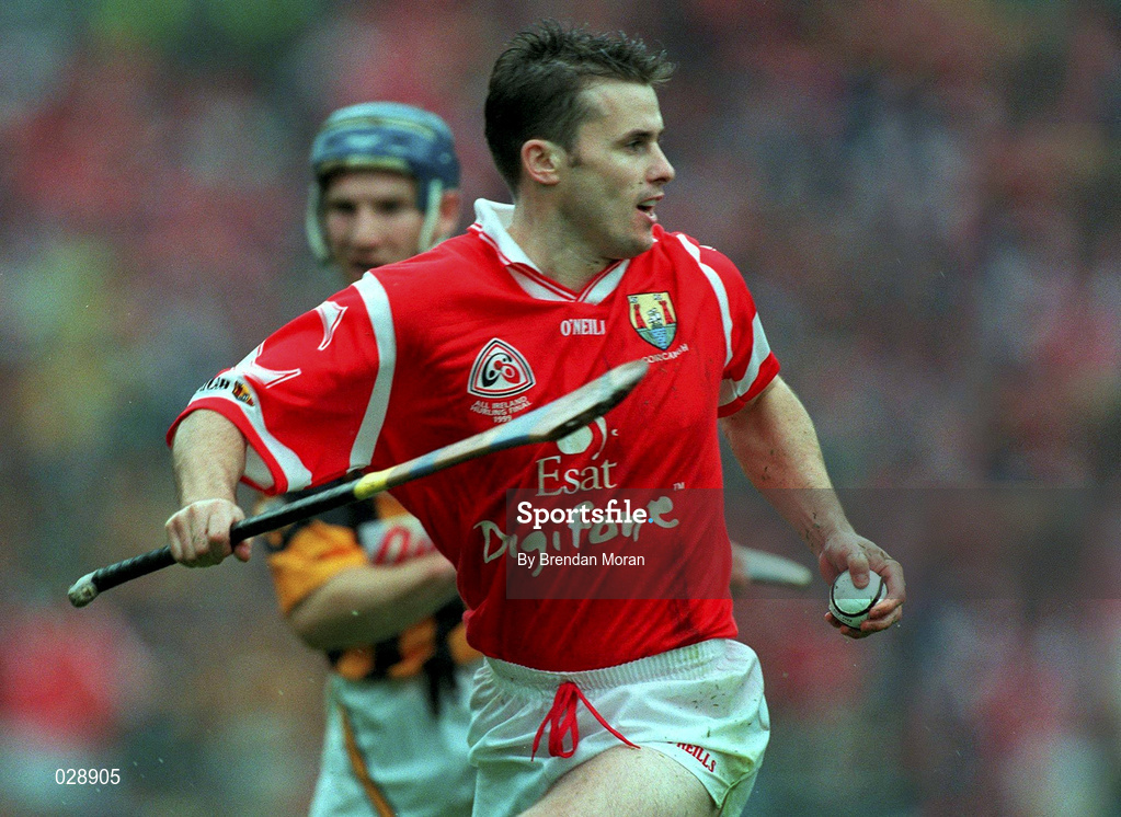 12 September 1999; Kevin Murray of Cork during the All Ireland Senior Hurling Championship Final match between Cork and Kilkenny at Croke Park in Dublin. Photo by Brendan Moran/Sportsfile