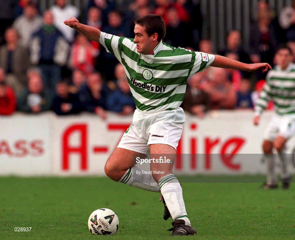 24 October 1999; Marc Kenny of Shamrock Rovers during the Eircom League Premier Division match between St Patrick's Athletic and Shamrock Rovers at Richmond Park in Dublin. Photo by David Maher/Sportsfile