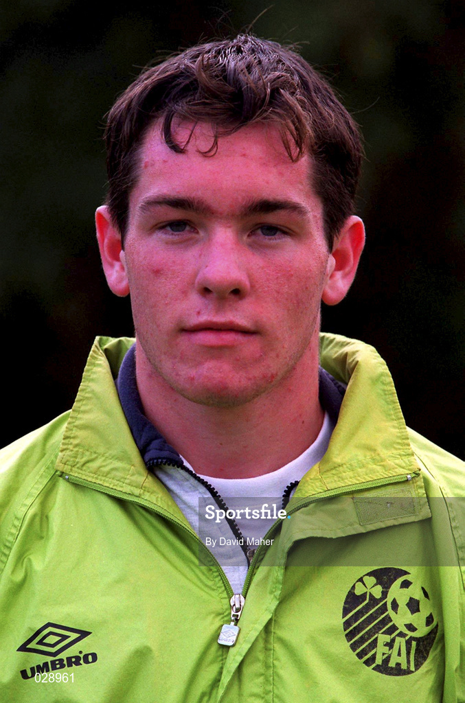 29 October 1999; Mark Rossiter during a Republic of Ireland U16 squad training session in Dublin. Photo by David Maher/Sportsfile