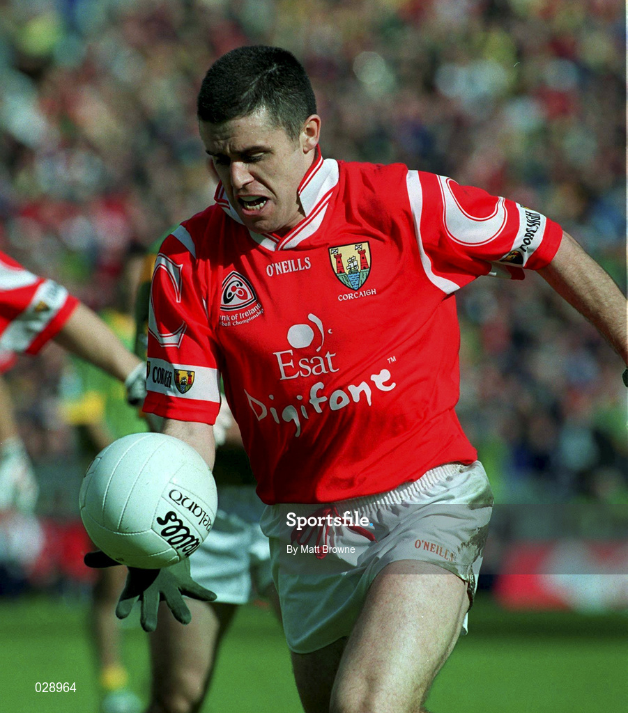 26 September 1999; Martin Cronin of Cork during the GAA Football All-Ireland Senior Championship Final match between Meath and Cork at Croke Park in Dublin. Photo by Matt Browne/Sportsfile