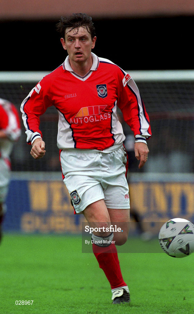 24 October 1999; Martin Russell of St Patrick's Athletic during the Eircom League Premier Division match between St Patrick's Athletic and Shamrock Rovers at Richmond Park in Dublin. Photo by David Maher/Sportsfile
