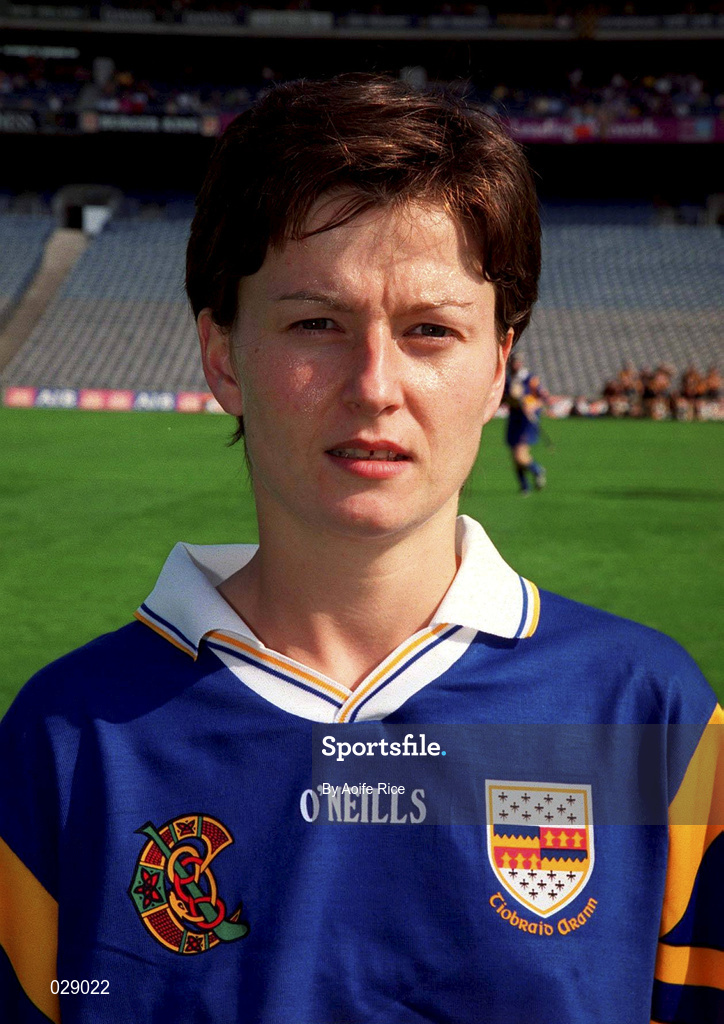 5 September 1999; Meabh Stokes of Tipperary prior to the Bórd na Gaeilge All-Ireland Senior Camogie Championship Final between Tipperary and Kilkenny at Croke Park in Dublin. Photo by Aoife Rice/Sportsfile