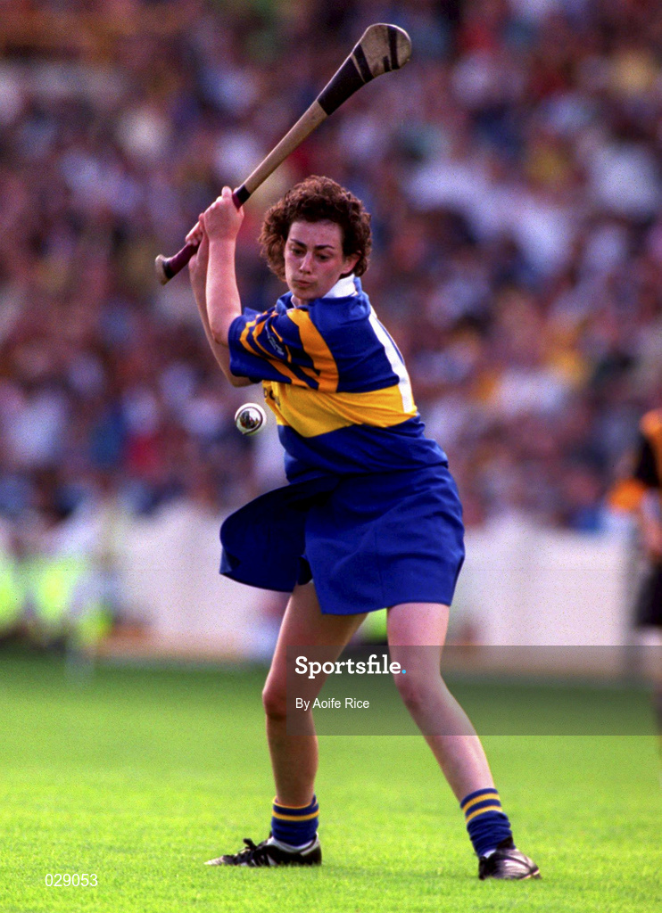 5 September 1999; Noelle Kennedy of Tipperary during the Bórd na Gaeilge All-Ireland Senior Camogie Championship Final between Tipperary and Kilkenny at Croke Park in Dublin. Photo by Aoife Rice/Sportsfile