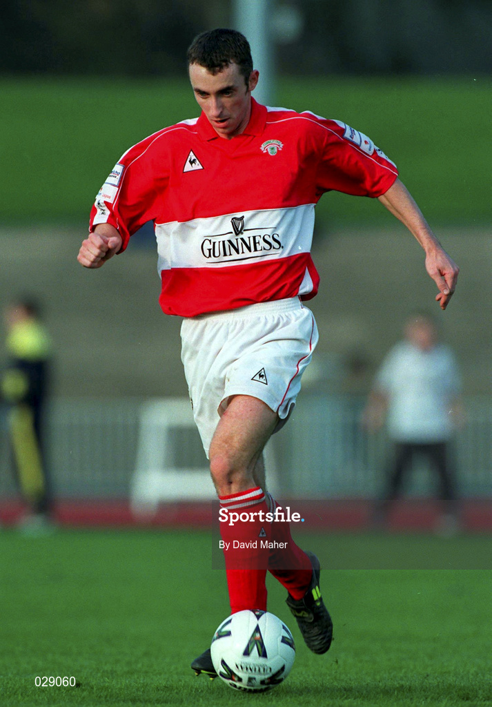 17 October 1999; Ollie Cahill of Cork City during the Eircom League Premier Division match between Shamrock Rovers and Cork City at Morton Stadium in Santry, Dublin. Photo by David Maher/Sportsfile