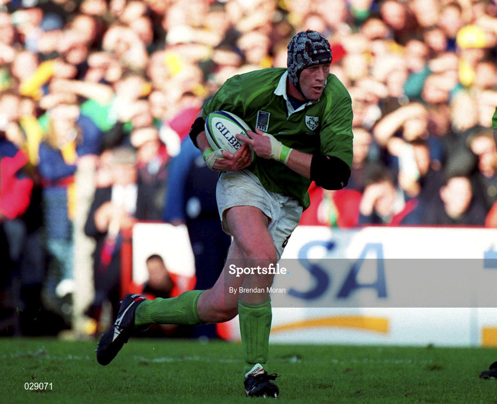 10 October 1999; Paddy Johns of Ireland during the Rugby World Cup Pool E match between Ireland and Australia at Lansdowne Road in Dublin. Photo by Brendan Moran/Sportsfile
