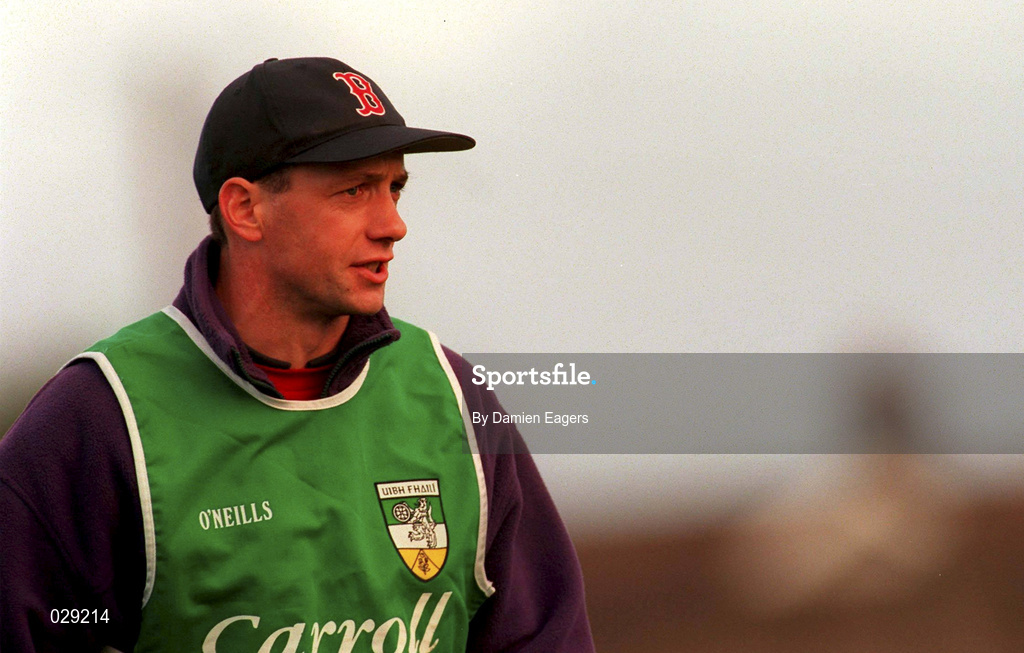 31 October 1999; Offaly manager Padraig Nolan during the National Football League match between Offaly and Louth at O'Connor Park in Tullamore, Offaly. Photo by Damien Eagers/Sportsfile