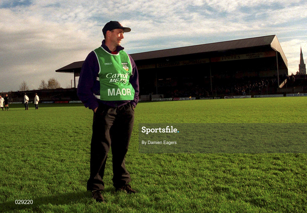 31 October 1999; Offaly manager Padraig Nolan during the National Football League match between Offaly and Louth at O'Connor Park in Tullamore, Offaly. Photo by Damien Eagers/Sportsfile